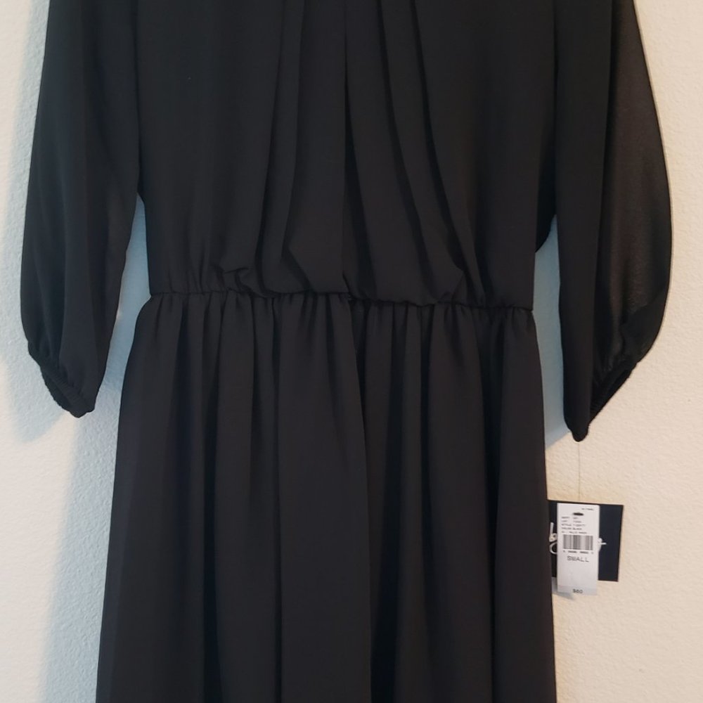New women's black sheer dress - size S